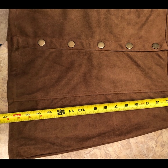 NWOT Lily Morgan stretch suede skirt - Picture 6 of 6